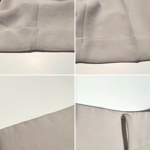 Wilfred Dashwood Pant Size 10 Vin Gris Pleated Front Relaxed Fit Trouser Cream - Picture 7 of 11